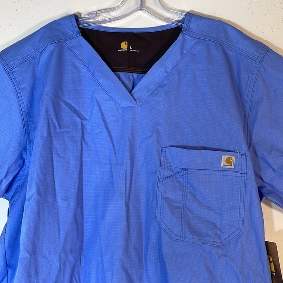 NWT. Carhartt Ripstop Surgical Shirt in Ceil Blue. Men’s Large. - Picture 7 of 16